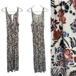 American Eagle Outfitters Floral Maxi Dress - Cream, Pink, Blue, Brown